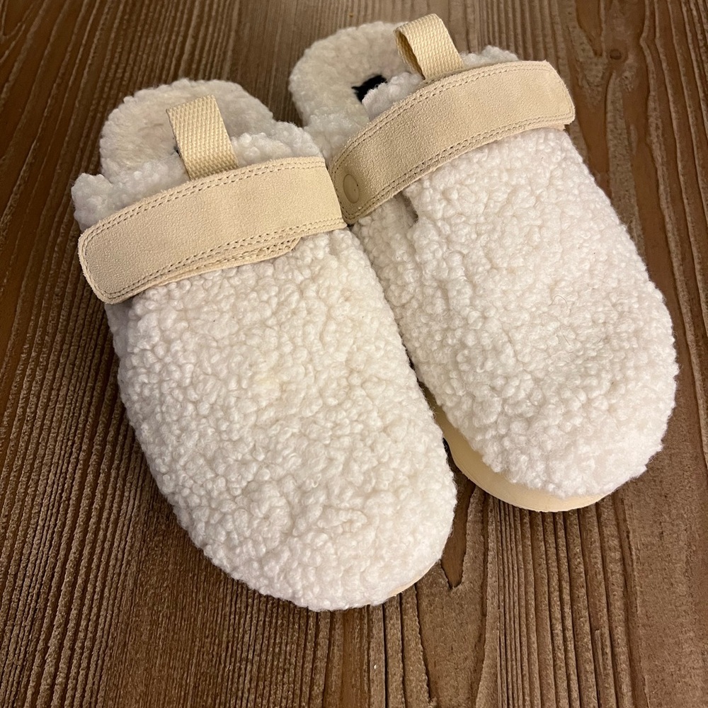 Sorel Vibe Cozy Clog Sherpa Off White Size 8 Women